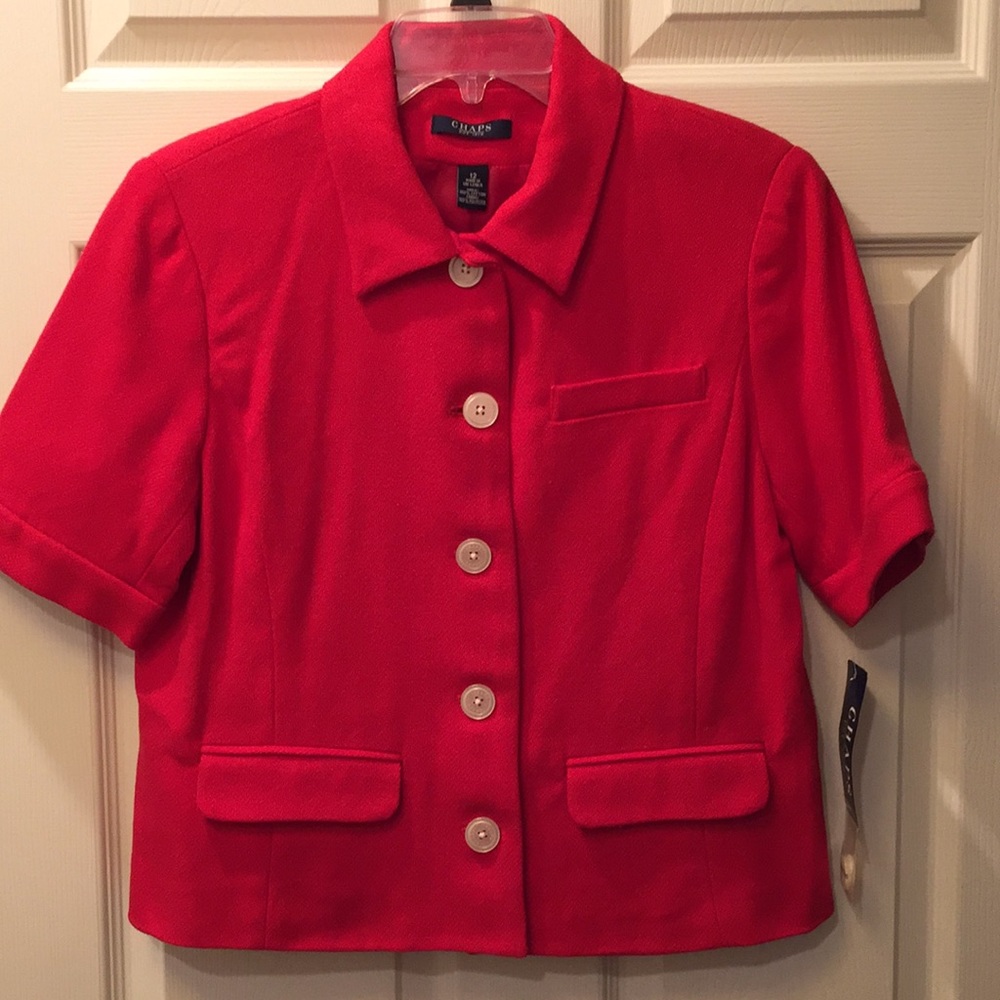 CHAPS Red Jacket Blazer